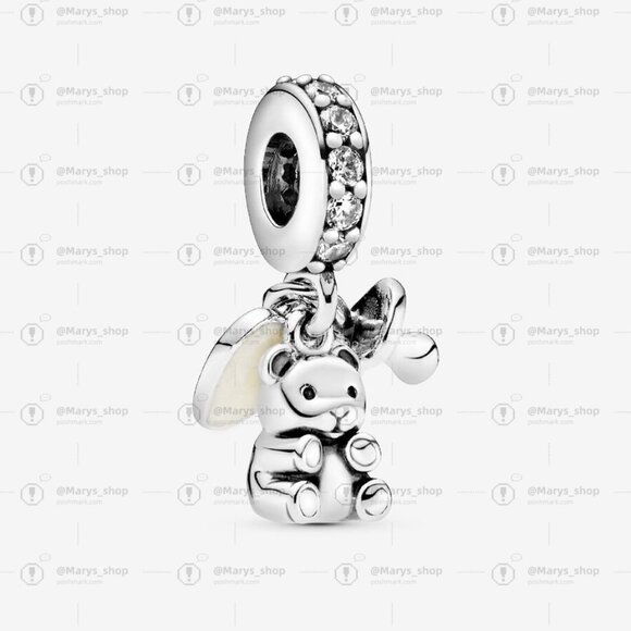 Pandora Baby Teddy Bear Dangle Charm - Picture 1 of 2